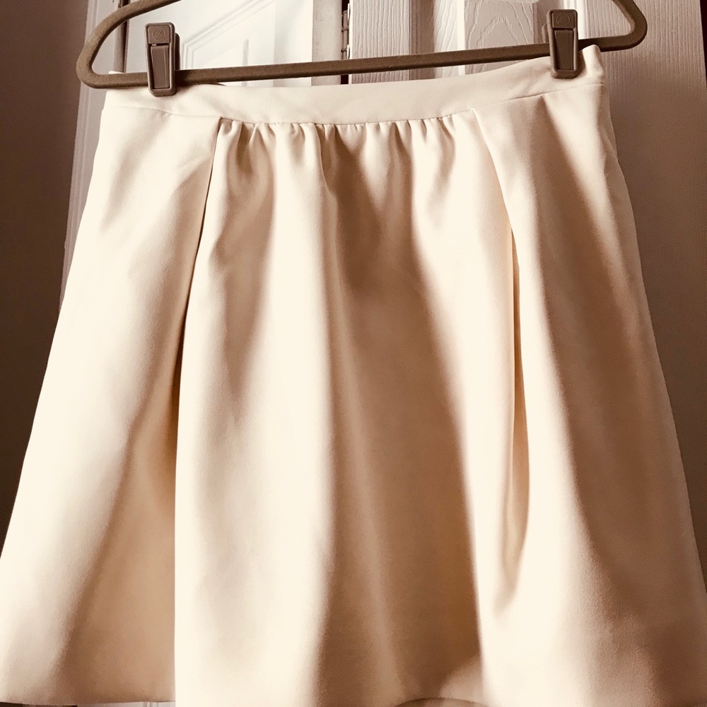 J Crew Box Pleat Crepe Skirt